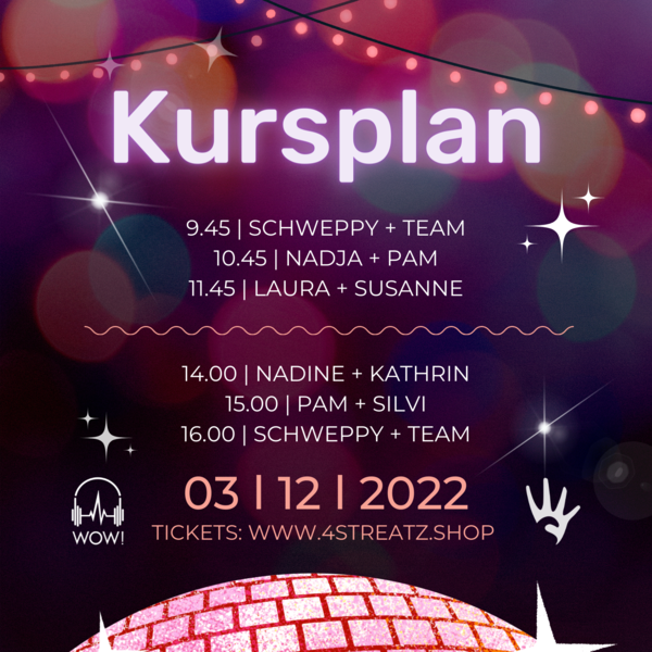 4STREATZ Kursplan Family Party Sportpark Schollbach Erding 2022